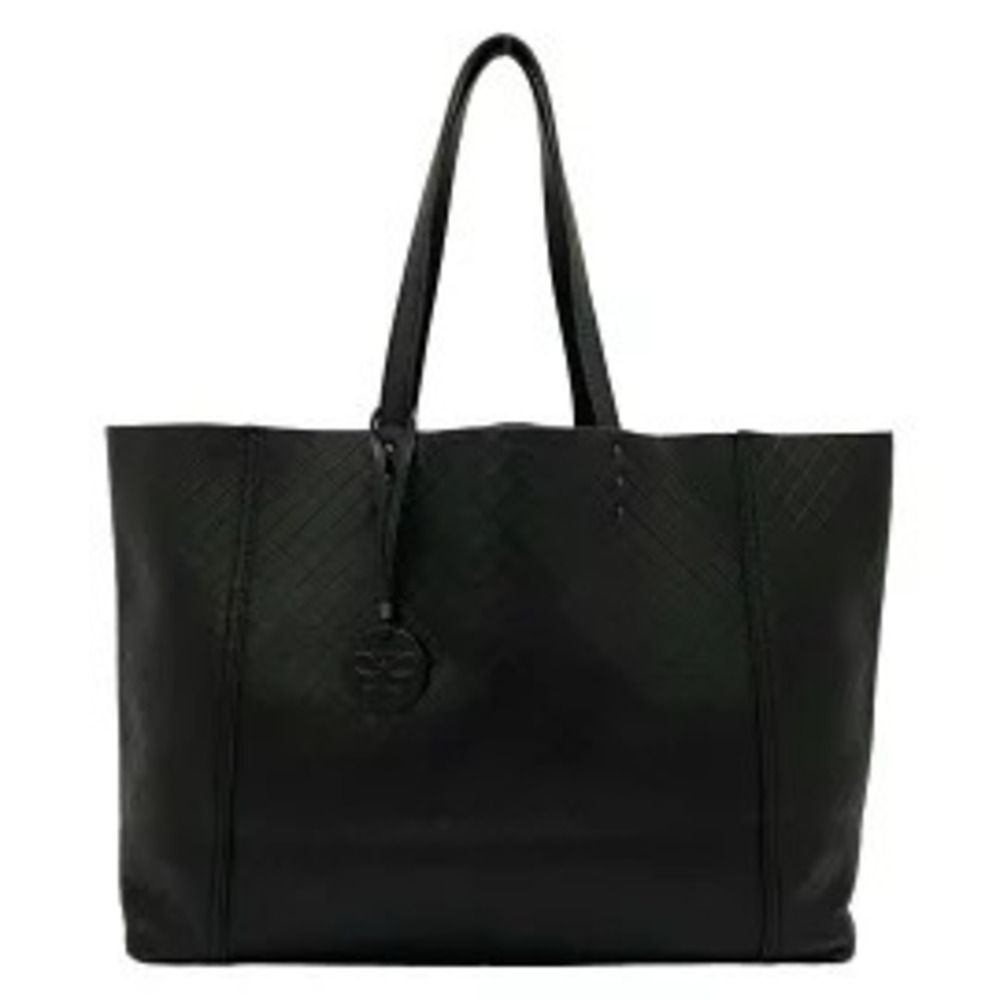 BOTTEGA VENETA Intrecciato Mirage Tote Bag Black Leather